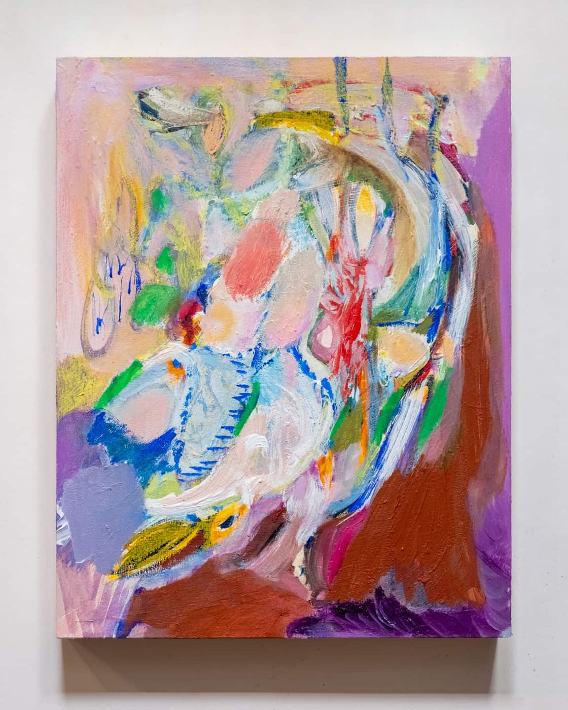 Alex Fischer, Donatello Elephant Venom, 2025-01-22, 14×11 inch oil and acrylic on unprimed pine